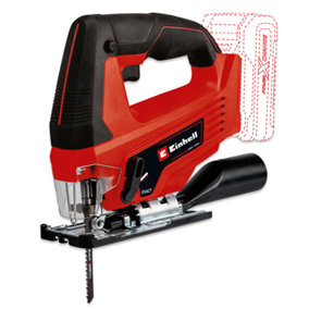 Einhell Power X-Change Cordless Jigsaw - 45 Degree Bevel - Dust Extraction - Tool-Free Blade Change - Body Only - TC-JS 18 Li-Solo