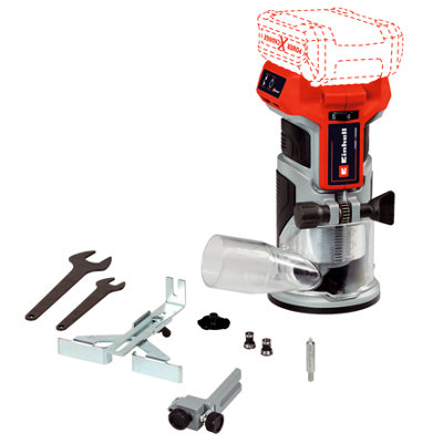 Einhell Power X-Change Cordless Palm Router 18V - Efficient Brushless Motor - Body Only - TP-ET 18 Li BL Solo