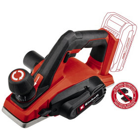 Einhell Power X-Change Cordless Planer - With Guide, Depth Stop & TCT Blade - 2mm Depth - Body Only - TE-PL 18/82 Li-Solo