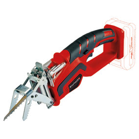 Einhell Power X-Change Cordless Pruning Saw - Reciprocating Saw With Soft Grip - Body Only - GE-GS 18 Li Solo