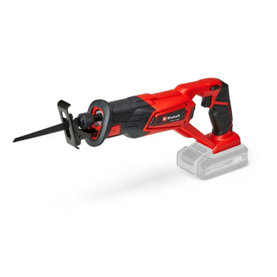 Einhell Power X-Change Cordless Reciprocating Saw Includes Saw Blade Tool-Free Blade Change TE-AP 18/22 Li Solo - Body Only