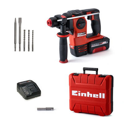 Einhell Power X-Change Cordless Rotary Hammer Drill Kit 2.2J Brushless With 3.0Ah Battery Charger Carry Case - HEROCCO