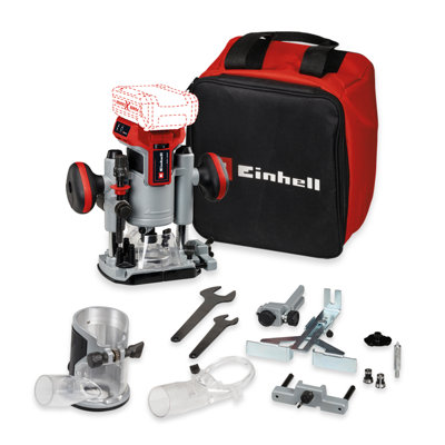 Einhell Power X-Change Cordless Router BRUSHLESS With Accessory Kit TP-RO 18 Set Li BL-Solo - Body Only