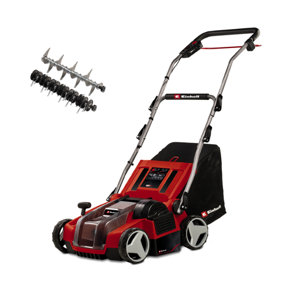 Einhell Power X-Change Cordless Scarifier And Aerator 2 in 1 - 35cm Working Width - 28L Catch Bag - GE-SA 36/35 Li - Body Only