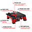 Einhell Power X-Change Cordless Tile Cutter - 115mm Blade - Adjustable Angle Stop & Table Tilt - Body Only - TE-TC 18/115 Li-Solo