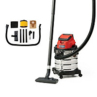 Einhell Power X-Change Cordless Wet And Dry Vacuum Cleaner - 20L Tank With Castor Wheels - Body Only - TC-VC 18/20 Li S-Solo