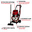 Einhell Power X-Change Cordless Wet & Dry Vacuum Cleaner - Wireless Tool Dust Extraction Feature - TP-VC 36/30 S Auto - Body Only