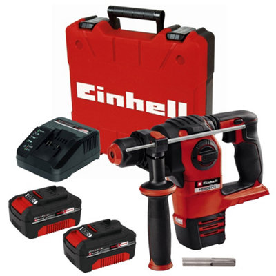 Einhell Power X-Change HEROCCO 18/20 18v Brushless SDS + Hammer Drill - 2x 4.0Ah