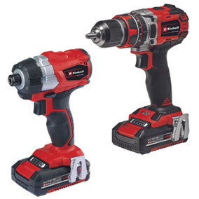 Einhell Power X-Change Impact Power Tool Set - With Battery And Charger - Impact Drill & Brushless Driver Kit - TP-18V BL