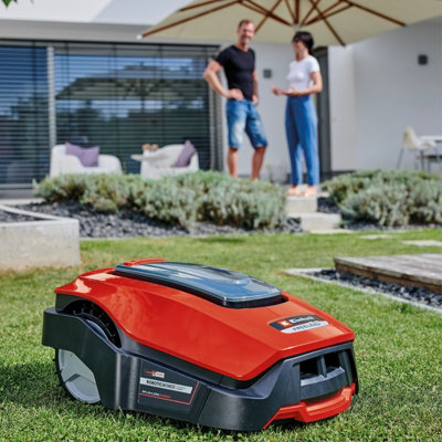 Einhell Power X-Change Robot Lawnmower 18V App Controlled FREELEXO 1200 LCD BT With Battery & Charging Station - For Large Gardens