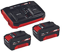 Einhell Power X-Change Starter Kit 18V - 3.0Ah Battery And Twincharger - Compatible With All Power X-Change Products