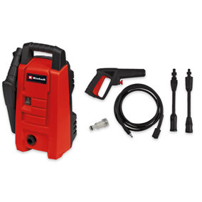 Einhell Pressure Washer - Includes Washing Accessories - 90 Bar Pressure - 1200W Motor - Jet And Power Washing - TC-HP 90