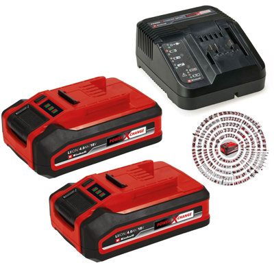 Akku und Ladegerät Power-X-CHANGE Starterkit 18 V 4.0Ah (Neu und