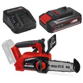 Einhell PXC 18v Cordless Brushless Chainsaw 20cm Top Handle +2.5AH Charging Kit