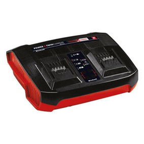 Einhell PXC 3A Twin Charger - Compatible With All Power X-Change Batteries