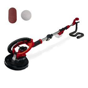 Einhell PXC Cordless Drywall Sander 225mm 18V TP-DW 18/225 Li With Carry Case + 7x Sanding Sheets + Dust Extraction - Body Only