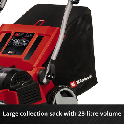 Einhell PXC Cordless Scarifier And Aerator 35cm 36V 2in1 With 28L Catch Bag GE-SA 36/35 Li Power X-Change - Body Only