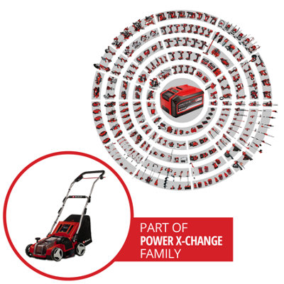 Einhell PXC Cordless Scarifier And Aerator 35cm 36V 2in1 With 28L Catch Bag GE-SA 36/35 Li Power X-Change - Body Only