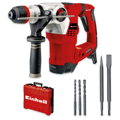 Einhell Rotary Hammer Drill 5J SDS+ 1250W Corded Electric TE-RH 32 4F Kit