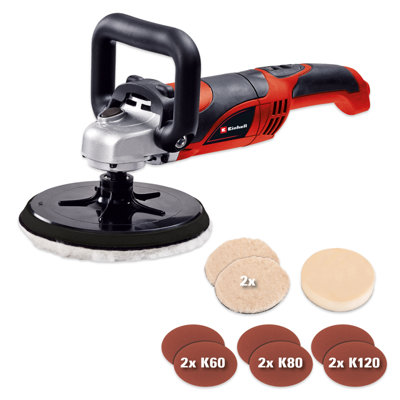 Einhell Rotary Polisher Sander 180mm 1100W CC-PO 1100/1 E Includes Pads & Sheets