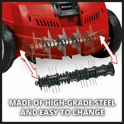 Einhell Scarifier And Aerator 31cm 1200W Electric Lawn Rake Dethatch 10m Cord 28L Box GC-SA 1231/1