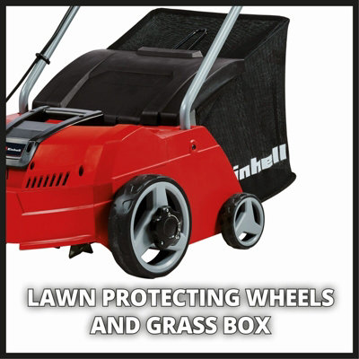 Einhell Scarifier And Aerator 31cm 1200W Electric Lawn Rake Dethatch 10m Cord 28L Box GC-SA 1231/1
