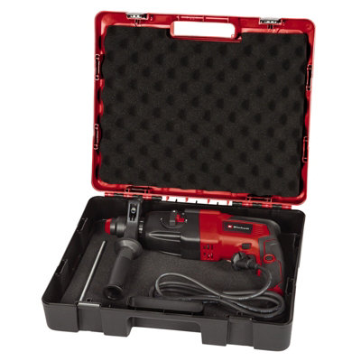 Einhell SDS+ Rotary Hammer Drill 600W Power 2.2J 4 Functions: Drill Impact Chisel Lock With Carry Case - TC-RH 620 4F