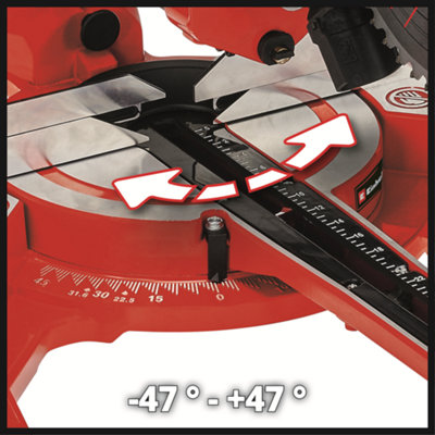 Einhell 210mm double bevel sliding mitre saw 1800w discount