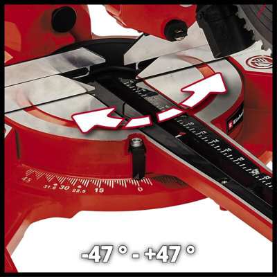 Einhell 210mm double bevel slide mitre saw 1800w discount