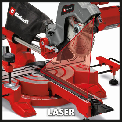 Einhell Sliding Mitre Saw 215mm Drag Crosscut 1600W Adjustable Cutting Tool TC SM 216