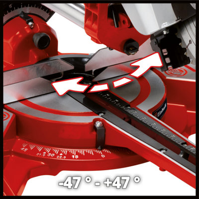 Einhell Sliding Mitre Saw Crosscut 210mm 1800W Drag Dual Bevel + Leg Stand