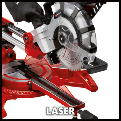 Einhell Sliding Mitre Saw Crosscut 210mm 1800W Drag Dual Bevel + Leg Stand