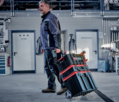 Einhell Stackable Tool Box Case Basket For Einhell E-Case System Up To 90kg Load Latchable