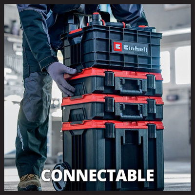 Einhell Stackable Tool Box Case Basket For Einhell E-Case System Up To 90kg Load Latchable