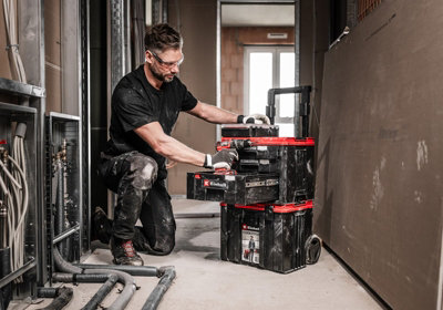 Einhell Stackable Toolbox With Drawers Carrying Case E Case System Up ...