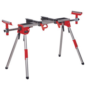 Einhell Stationary Saw Stand - Sturdy High Grade Aluminium - Height And Width Adjustable - Mitre Saw Accessory - MSS 1610