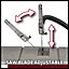 Einhell Table Saw 250mm - Includes Base Frame - Powerful 1800W - Tilt & Table Width Adjustable - Chip Extraction - TC-TS 2025/2 U