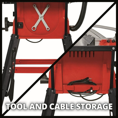 Einhell Table Saw 250mm With Tilting Base Frame 1800W Width Adjustable Dust Extraction TC-TS 2025/2 U