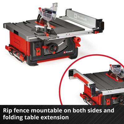 EINHELL TABLE SAW 254MM 1800W STURDY RIP FENCE ANGLE STOP TP-CC 10 T ...