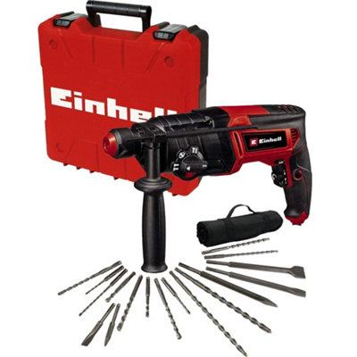 Einhell TC-RH 800 4F 240v SDS Plus 4 Mode Rotary Hammer Drill 800w +17PC SDS Set