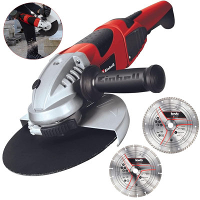 Einhell TE-AG230 Angle Grinder 9" 230mm 2000W 240V TE-AG Soft Start + Blades