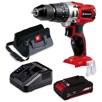 Einhell TE-CD Cordless Combi Drill PXC 18v Metal Chuck 1 x Battery + Carry Bag