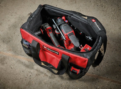 Einhell Tool Bag Up To 25kg Load Red Black With Padded Strap And Handle Large Official Brand Accessory