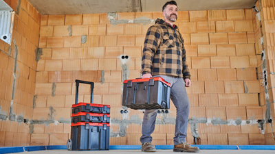 Einhell Tool Box Medium Carrying Case Stackable Storage Official Red E-Case M