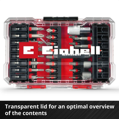Einhell Universal Drill Driver Bit Set 41 Pieces With M-CASE Box KWB Accessory