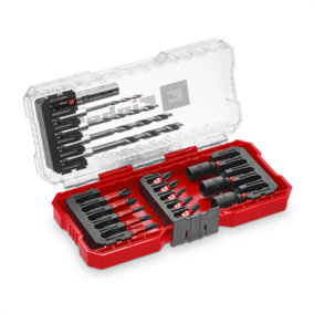 Einhell Universal Impact Drill Bit Set 18 Pieces HSS For Metal With S-CASE Box