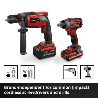 Einhell Universal Impact Drill Bit Set 39 Pieces HSS With M-CASE Box Accessory
