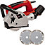 Einhell Wall Liner Chaser - Includes 2x Diamond Cutting Discs And Carry Case - Drag Cut With Softstart - TC-MA 1300