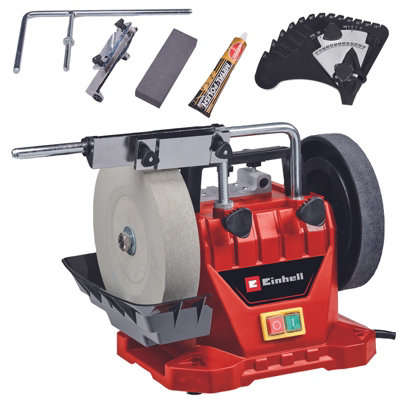 Einhell Wet Bench Grinder - Includes Wet Grinding Wheel And Accessory Kit - Powerful 125W - Smoother Sanding/Grinding - TC-WG 200