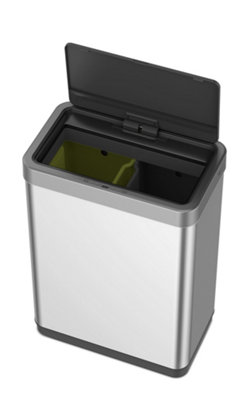 EKO Mirage X Recycling Sensor Bin 20+20L Stainless Steel